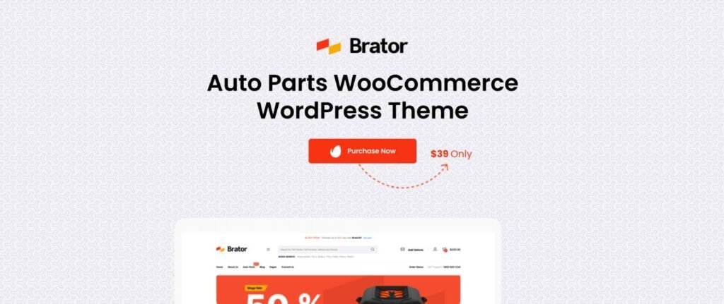brator autoparts woocommerce wordpress theme