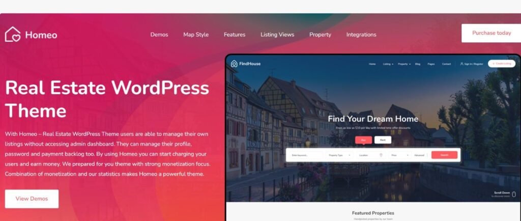 real estate wordpress theme